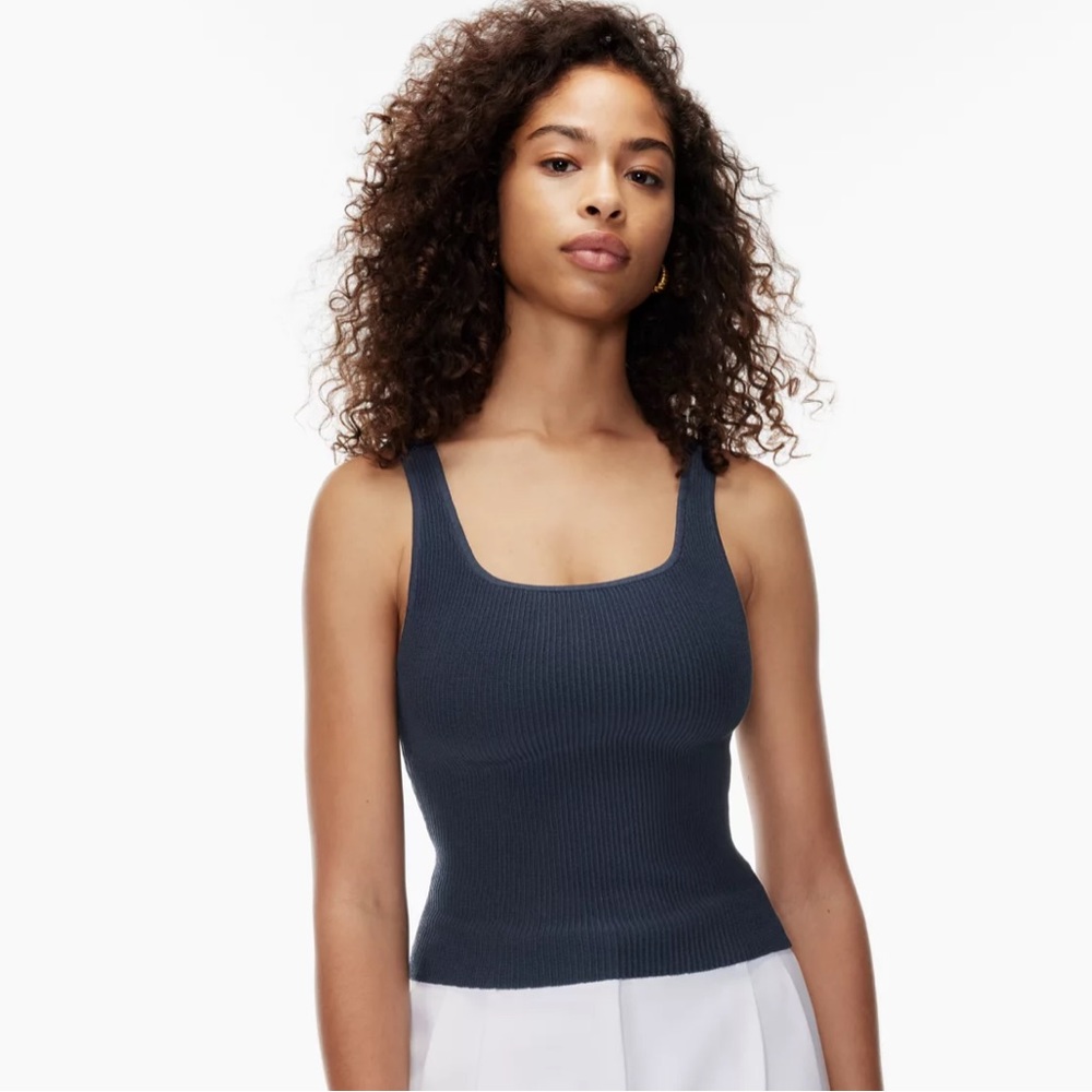 BABATON Aritizia RED KNIT TANK TOP